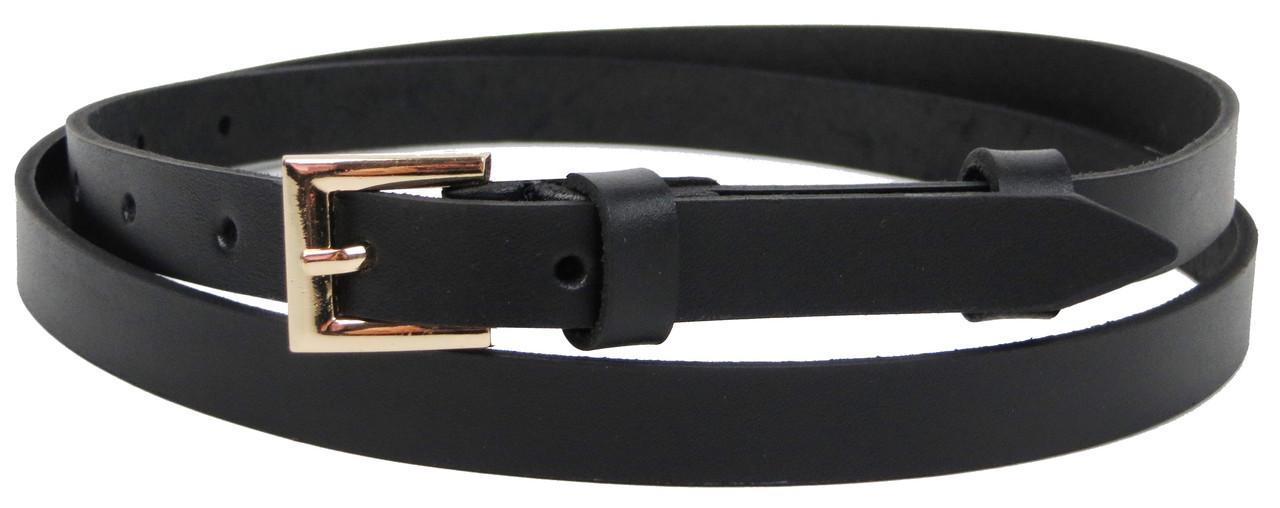 Ремень узкий женский кожаный Skipper 1478-15 Черный Ремень узкий женский кожаный Skipper 1478-15 Черный
