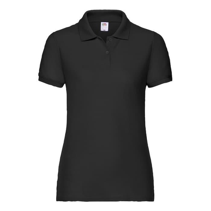 Поло жіноче Fruit of the Loom 63-402 65/35 M Чорний (63-212-36-M)