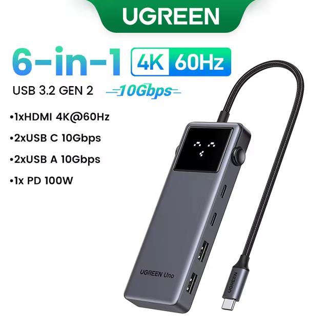 Концентратор UGREEN CM888 USB-C HUB для MacBook Pro Air Grey (35998) - фото 8