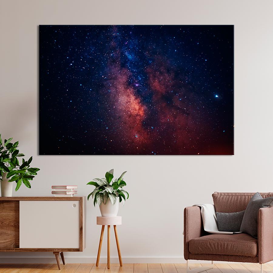 Картина космос Галактика Млечный путь 51x34 см (A1273-1)