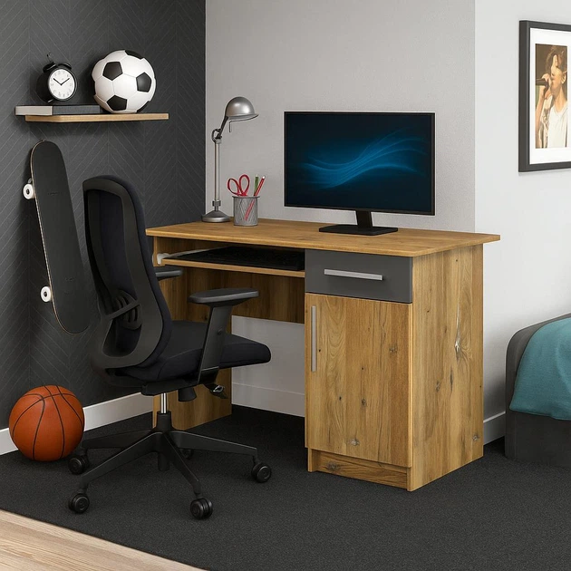 Письмовий стіл Mebel Service 110х50х75 см Дуб флагшток (32629024)