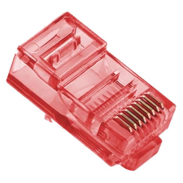 Конектор Merlion RJ-45 8P8C UTP Cat-5 Q100 100 шт/уп. Red (2997952787) Конектор Merlion RJ-45 8P8C UTP Cat-5 Q100 100 шт/уп. Red (2997952787)