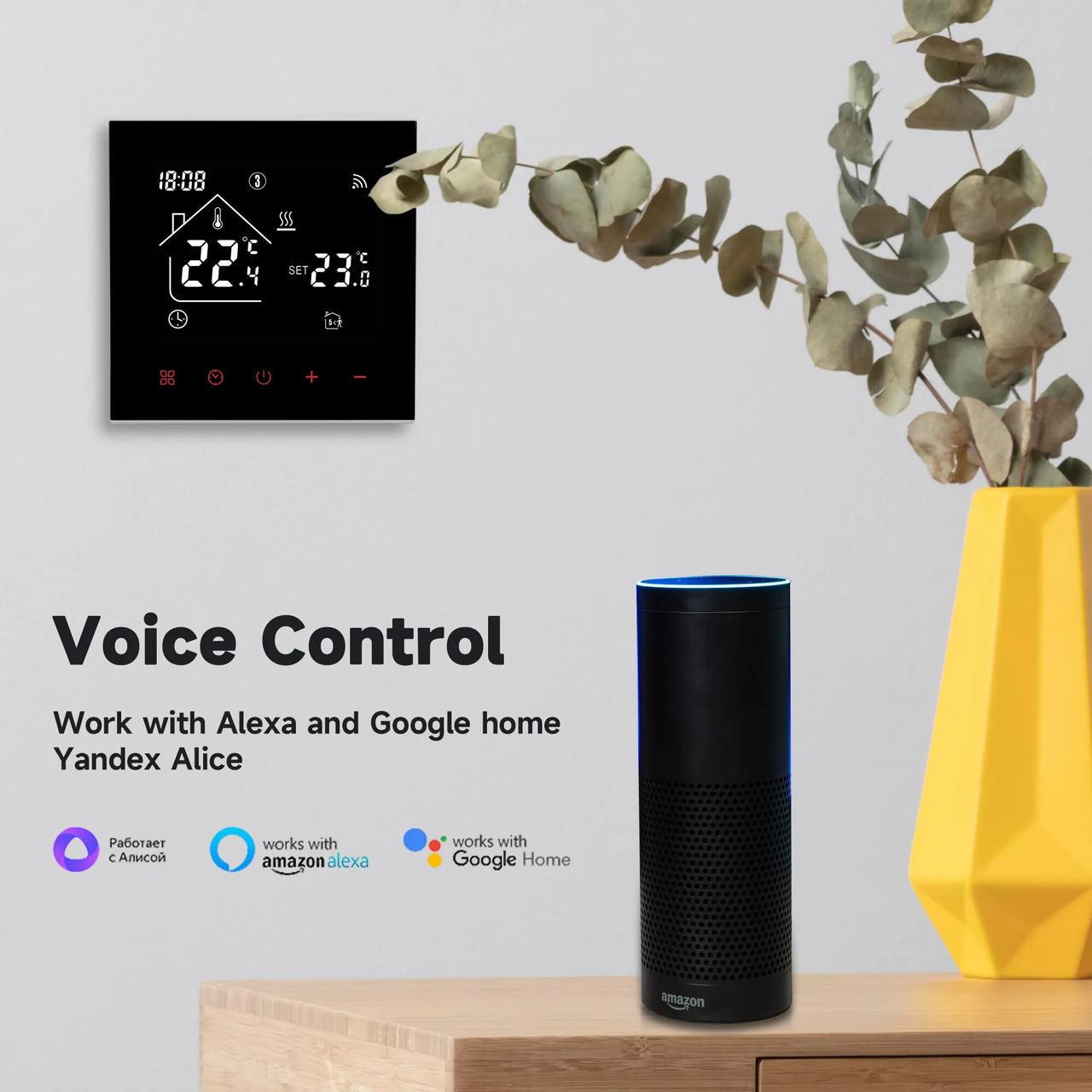 Термостат TUYA MA4 3A программированный сенсорный для газовых котлов с WIFI управлением - фото 4 Термостат TUYA MA4 3A программированный сенсорный для газовых котлов с WIFI управлением - фото 4