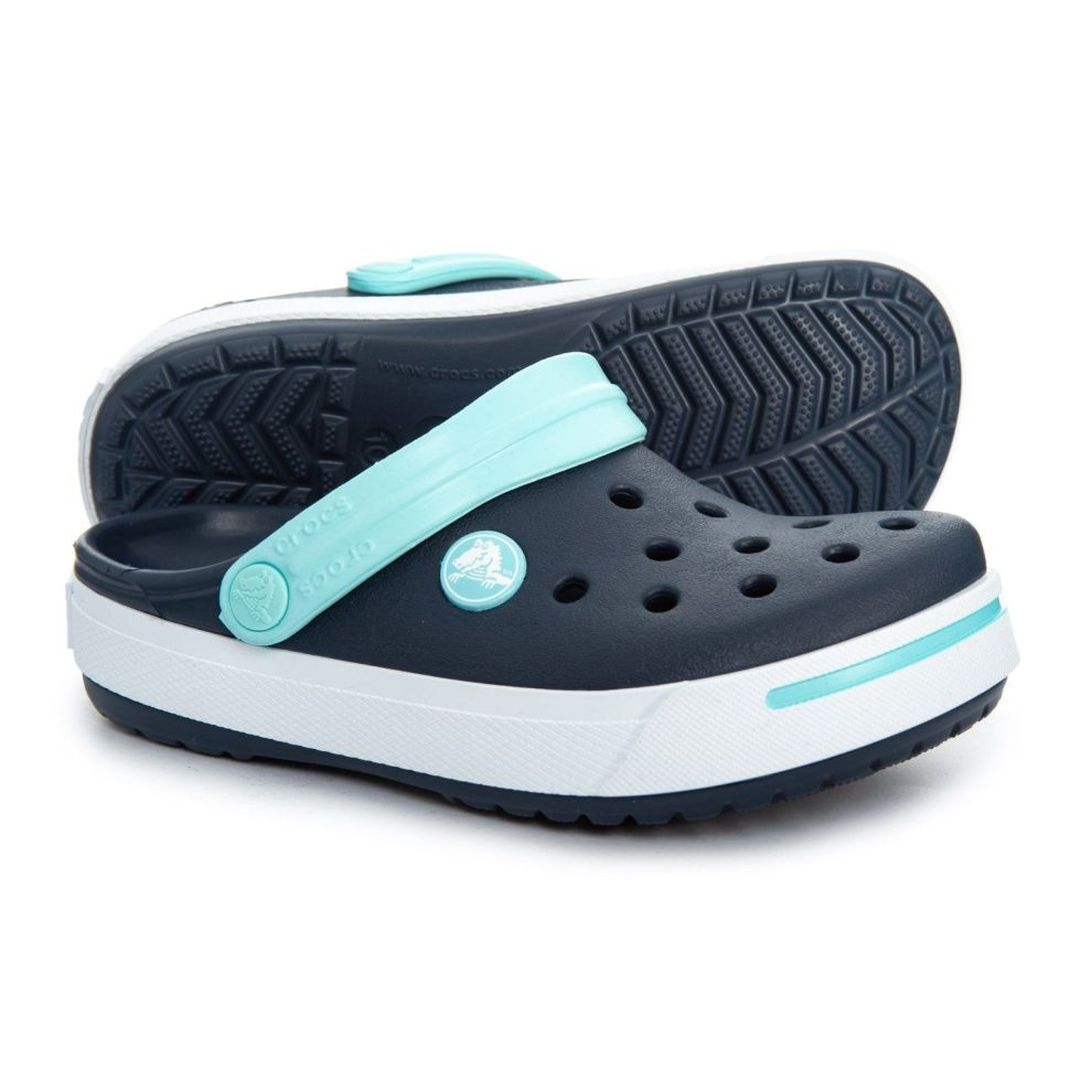 Сабо дитячі Crocs Crocband II Clogs р. 22/24 Navy/Ice Blue Kids (8840)