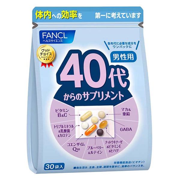 Витаминно-минеральный комплекс для мужчин Fancl 40s Supplement for Men 30 packs (000024269)