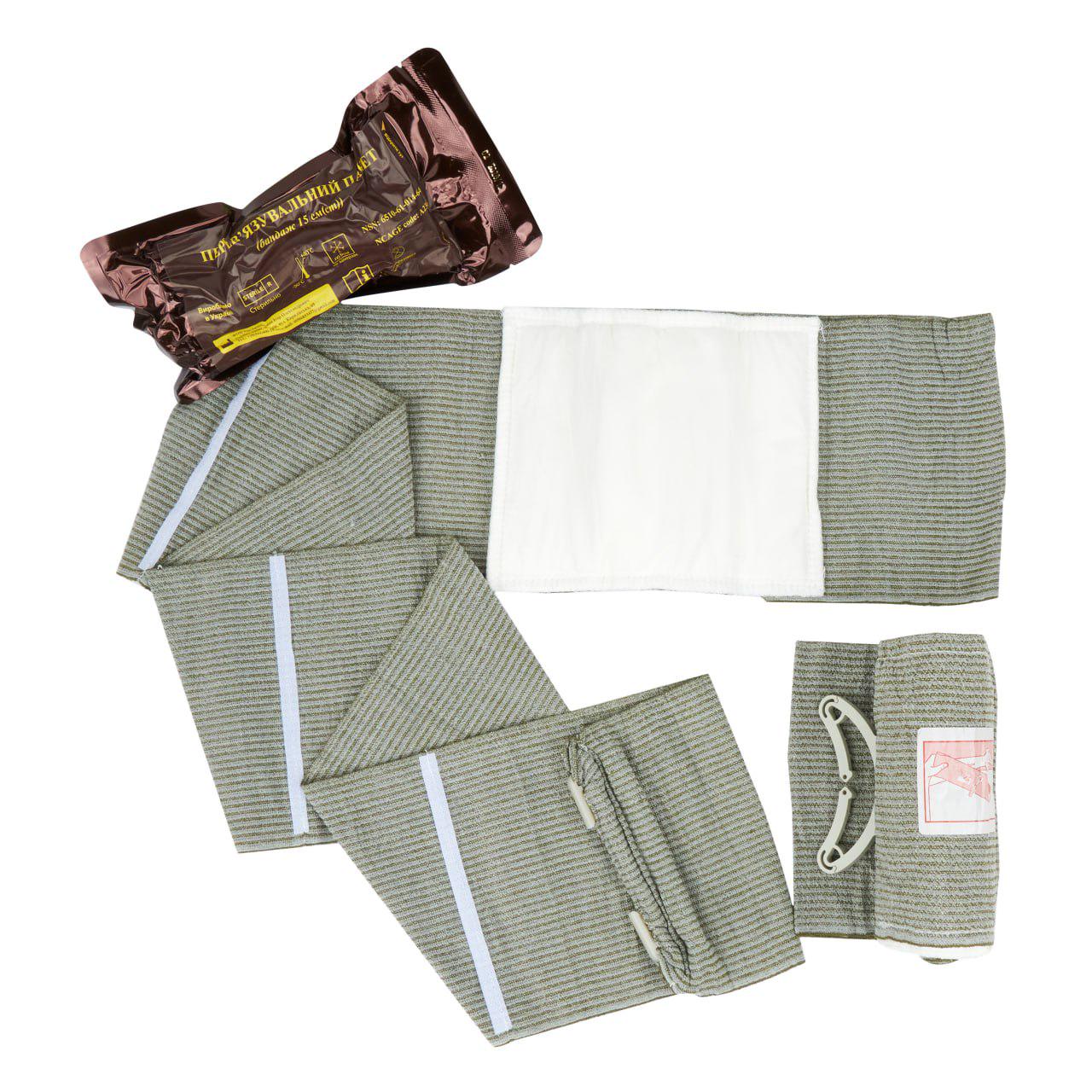 Перев`язувальний пакет індивідуальний бандаж 15 см (2829551820)