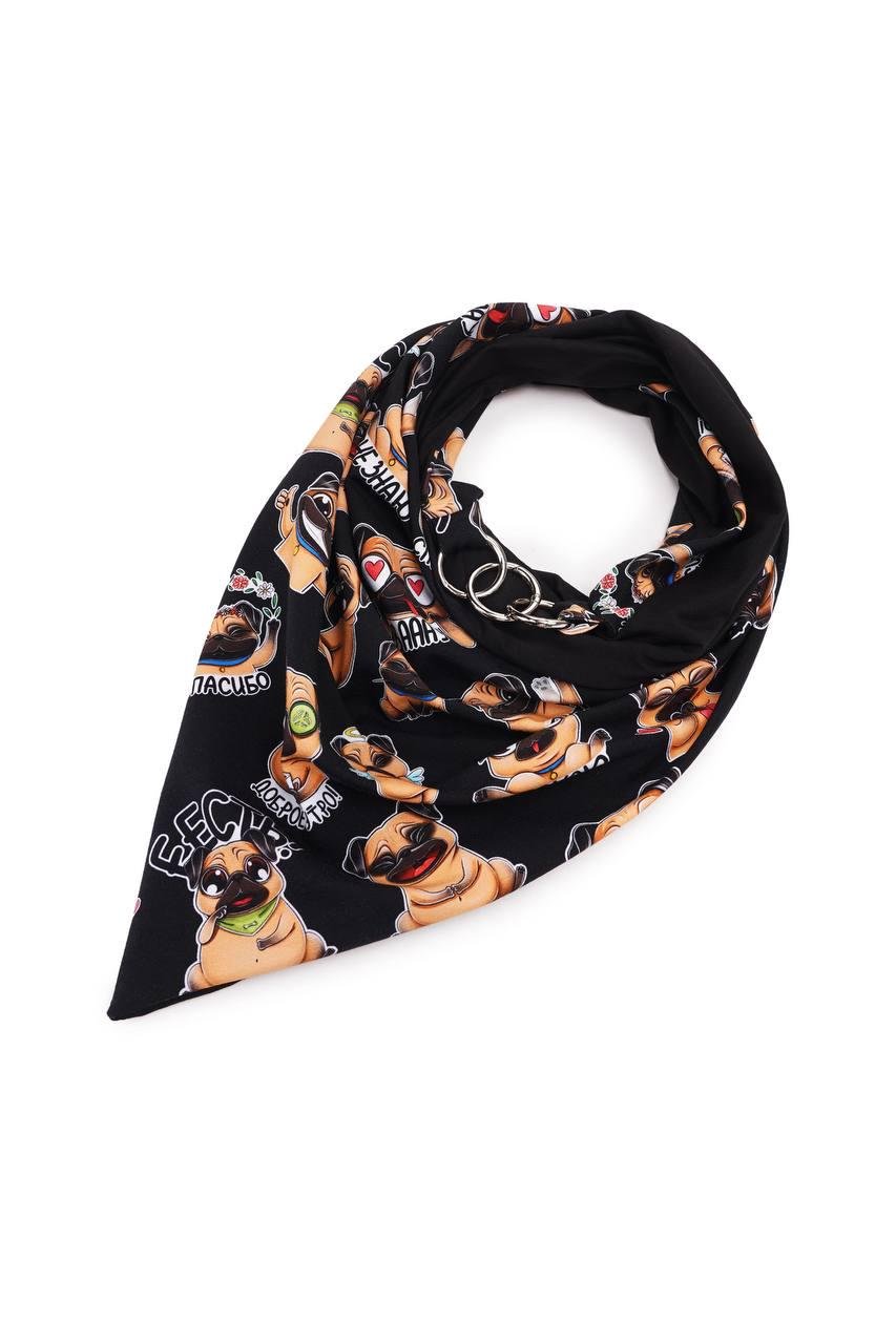 Шарф My Scarf "Веселые собачки" двусторонний кэжуал/вискоза/трикотаж 100х100х150 см (11439974) Шарф My Scarf "Веселые собачки" двусторонний кэжуал/вискоза/трикотаж 100х100х150 см (11439974)