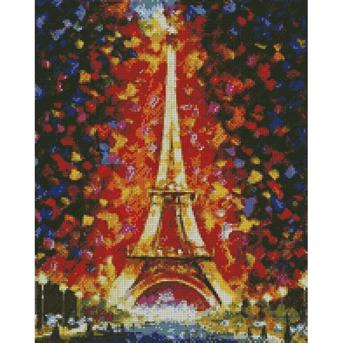 Алмазная мозаика Идейка Эйфелева башня в огнях 40х50 см (skl-АМ6136)