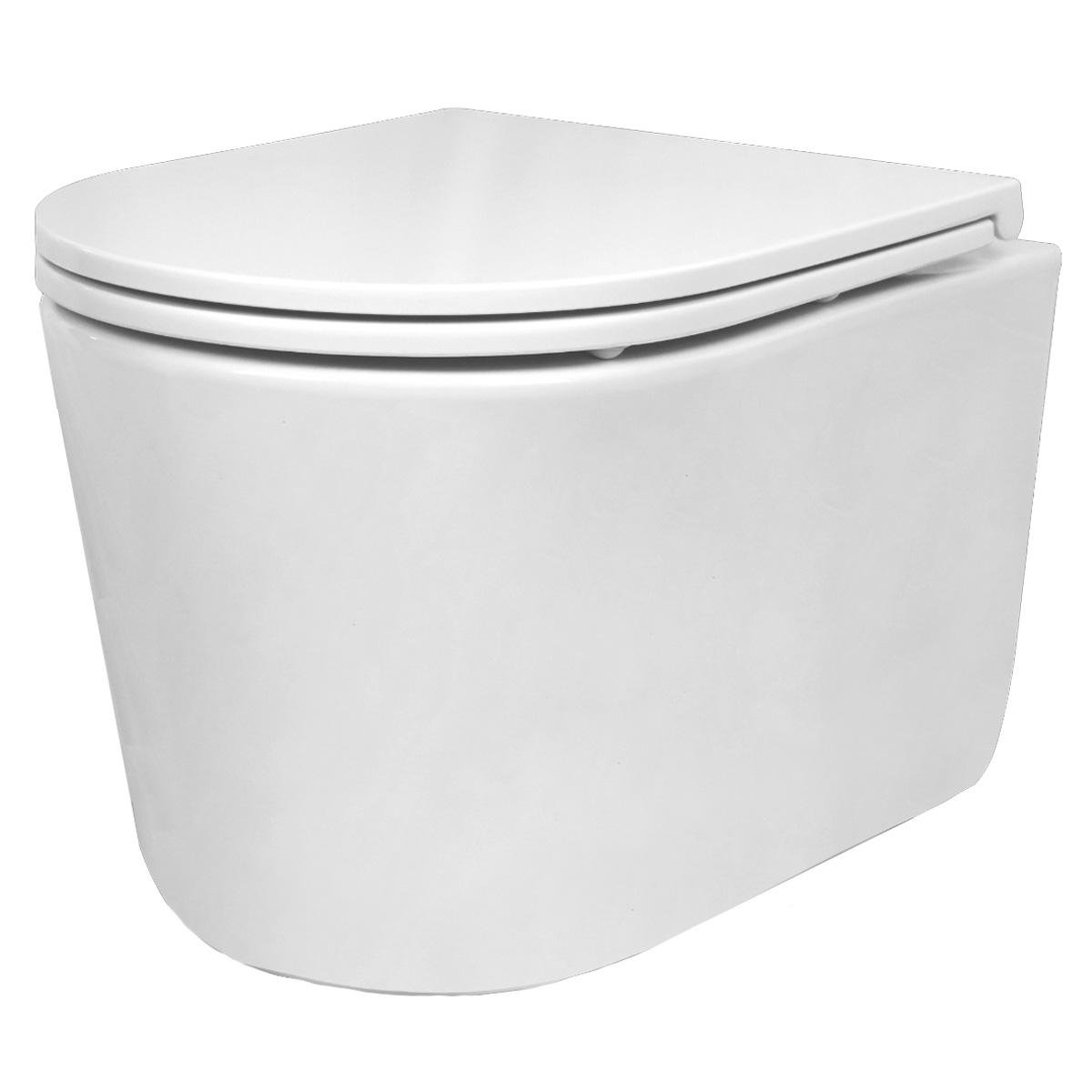 Унітаз підвісний Devit Style 320150 безобідковий із сидінням з мікроліфтом (196784)