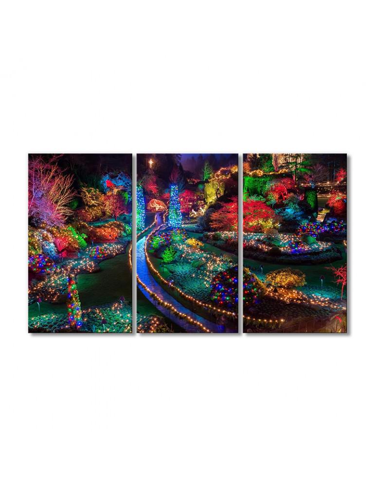 Картина модульная Рождество в Канаде 3 модуля 70x105 см