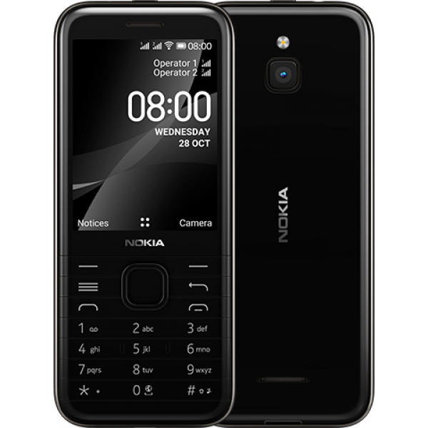 Смартфон Nokia 8000 Dual Sim 4G Black