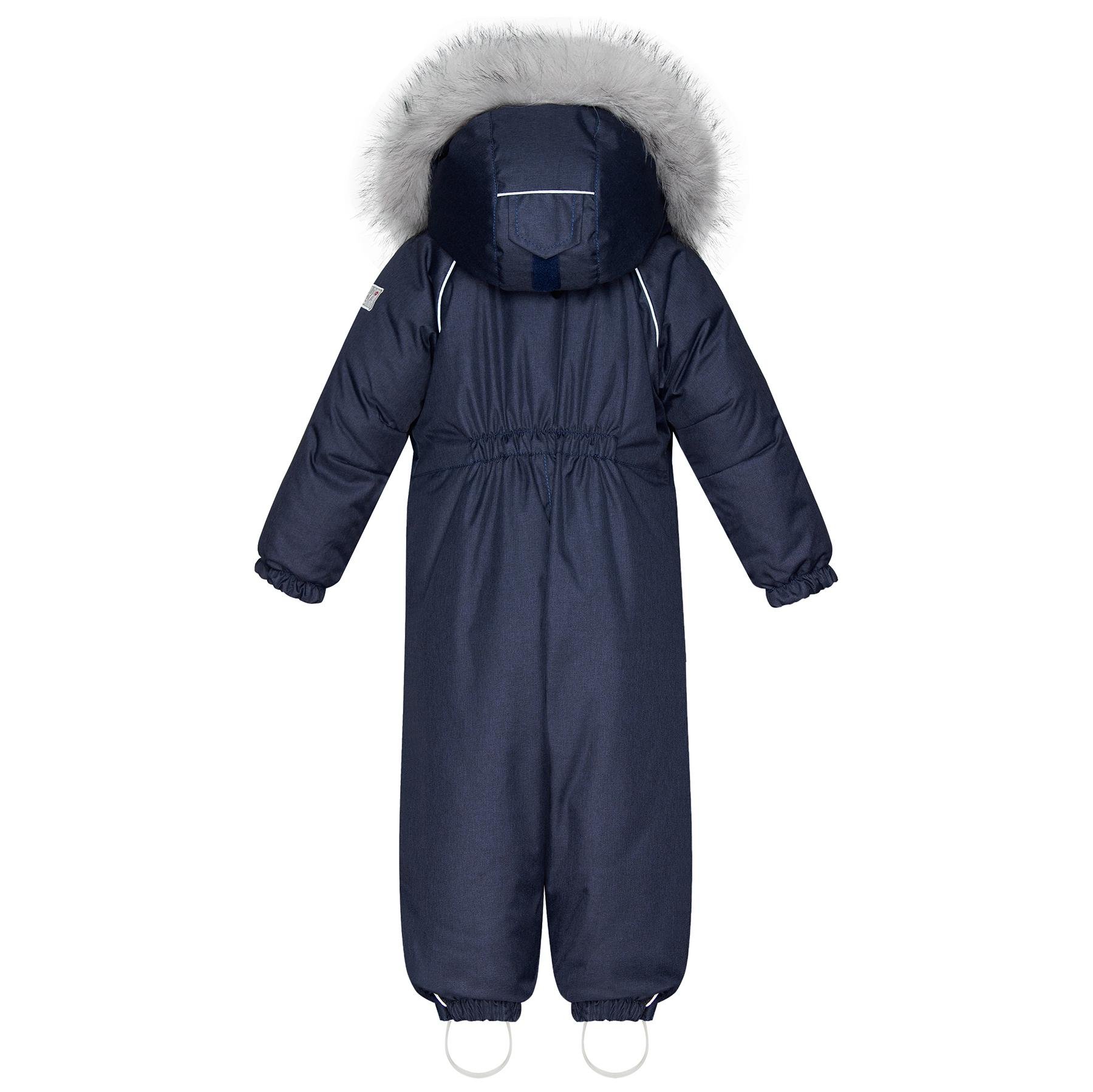 Детский зимний комбинезон с капюшоном DoRechi Аполло с мехом 86 см Синий (21494) - фото 3