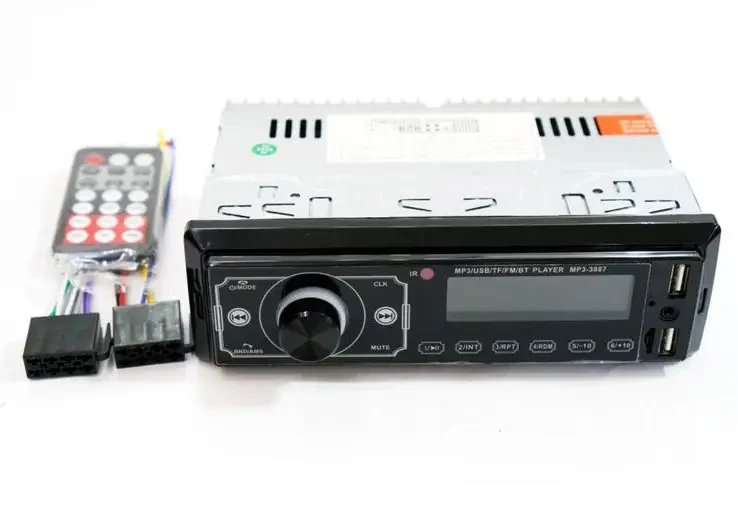 Автомагнітола 1DIN MP3-3887 ISO із сенсорним екраном та пультом в авто (3360) - фото 5