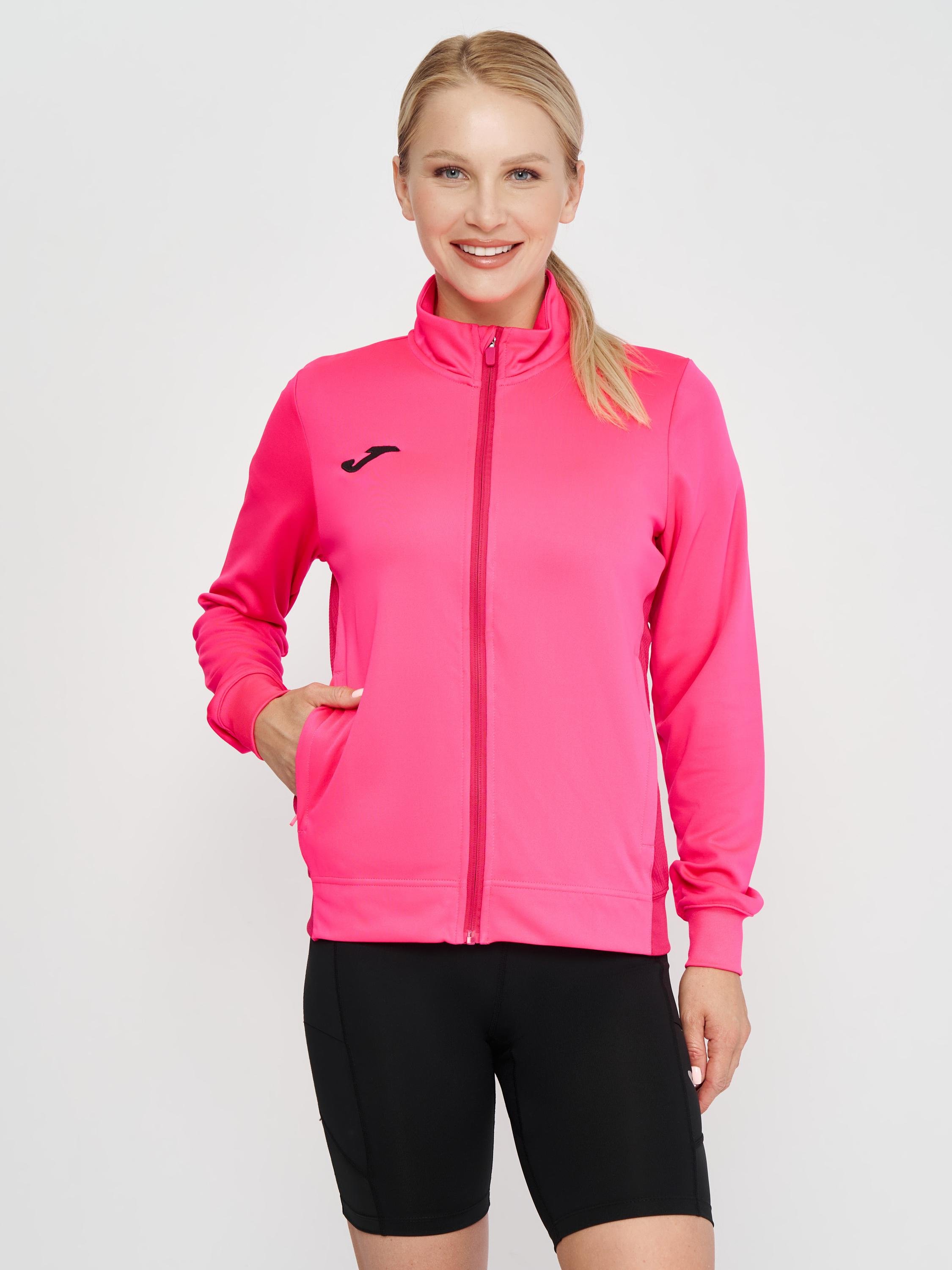 Олімпійка Joma 901679.030 Winner Ii Full Zip Sweatshirt S Fluor Pink (8445456385813)