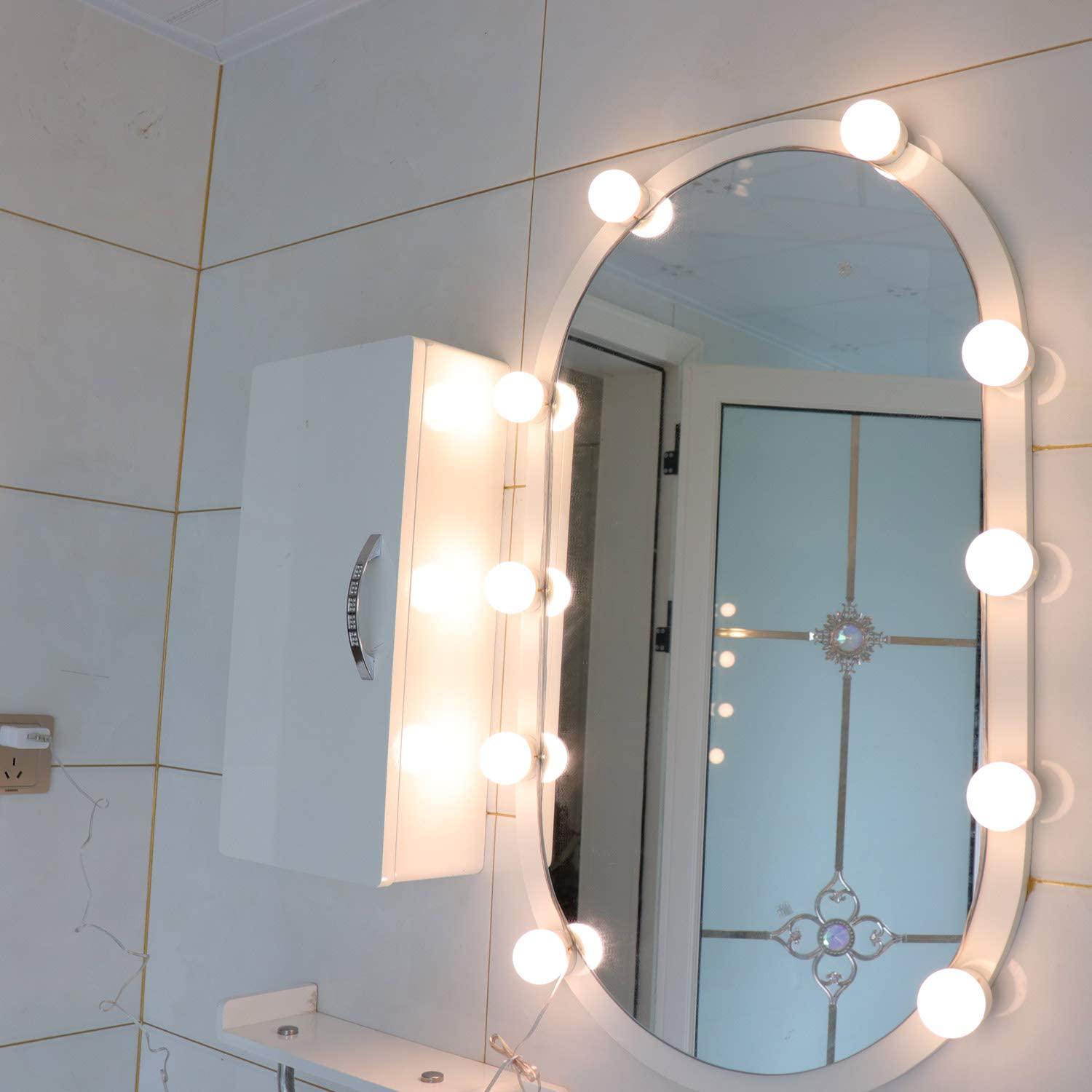 Подсветка для зеркала Lienli Makeup 10 лампочек для гримерного зеркала - фото 9