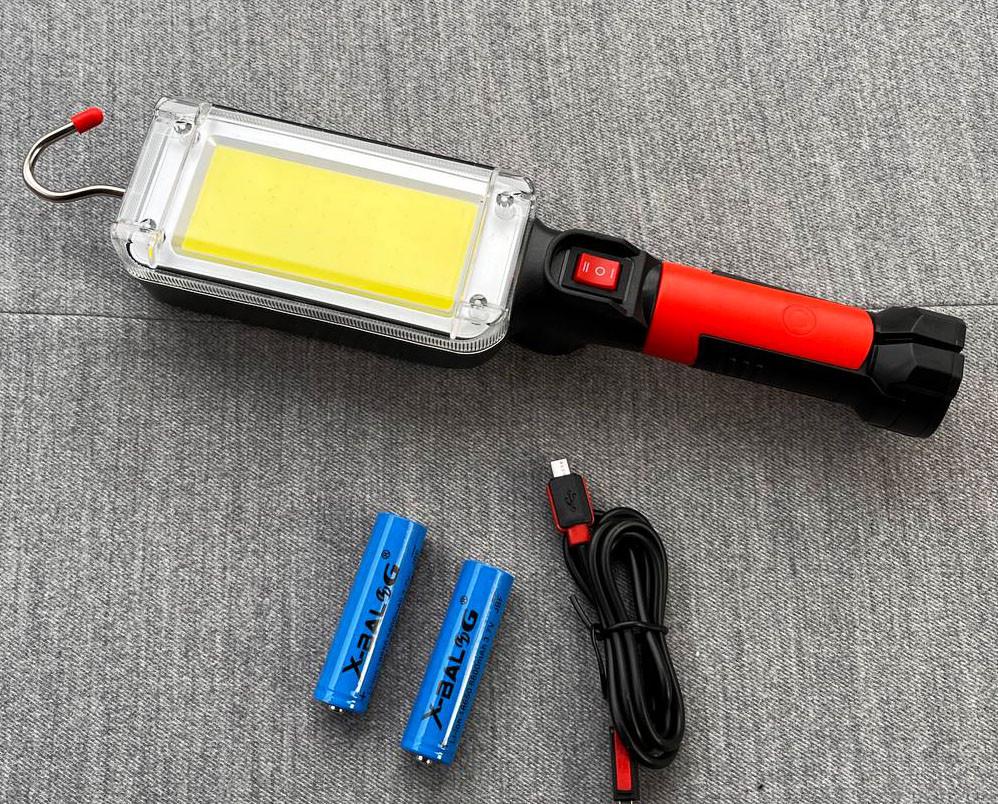 Ліхтар акумуляторний з гачком та магнітом 8859 60 LED для СТО 2x18650 (1700163870) - фото 4 Ліхтар акумуляторний з гачком та магнітом 8859 60 LED для СТО 2x18650 (1700163870) - фото 4