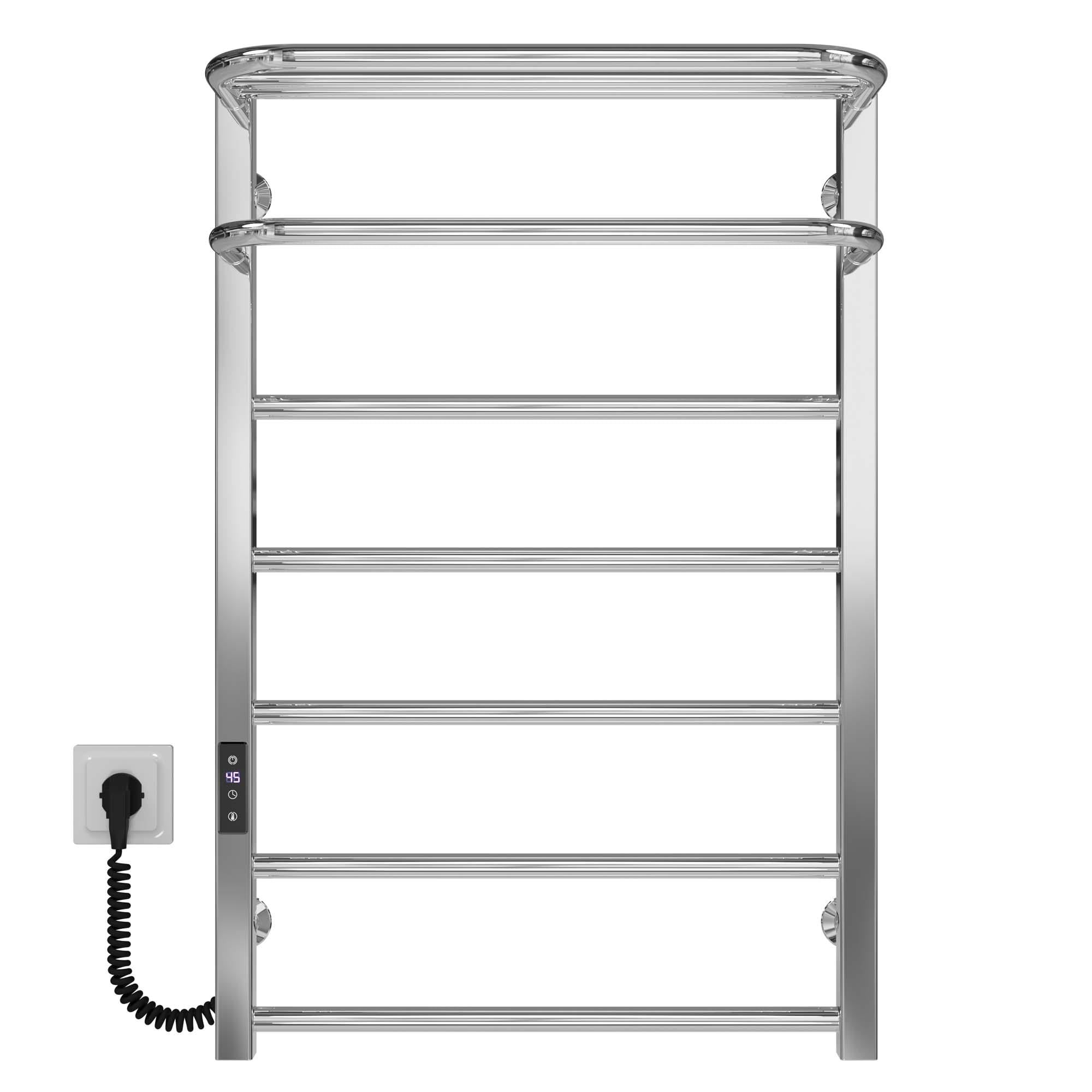 Полотенцесушитель электрический Deffi Lux Hotel П7 JD04 левое подключение нержавеющая сталь 600х800 мм Хром (A.LH.80.60.7.ECL2)