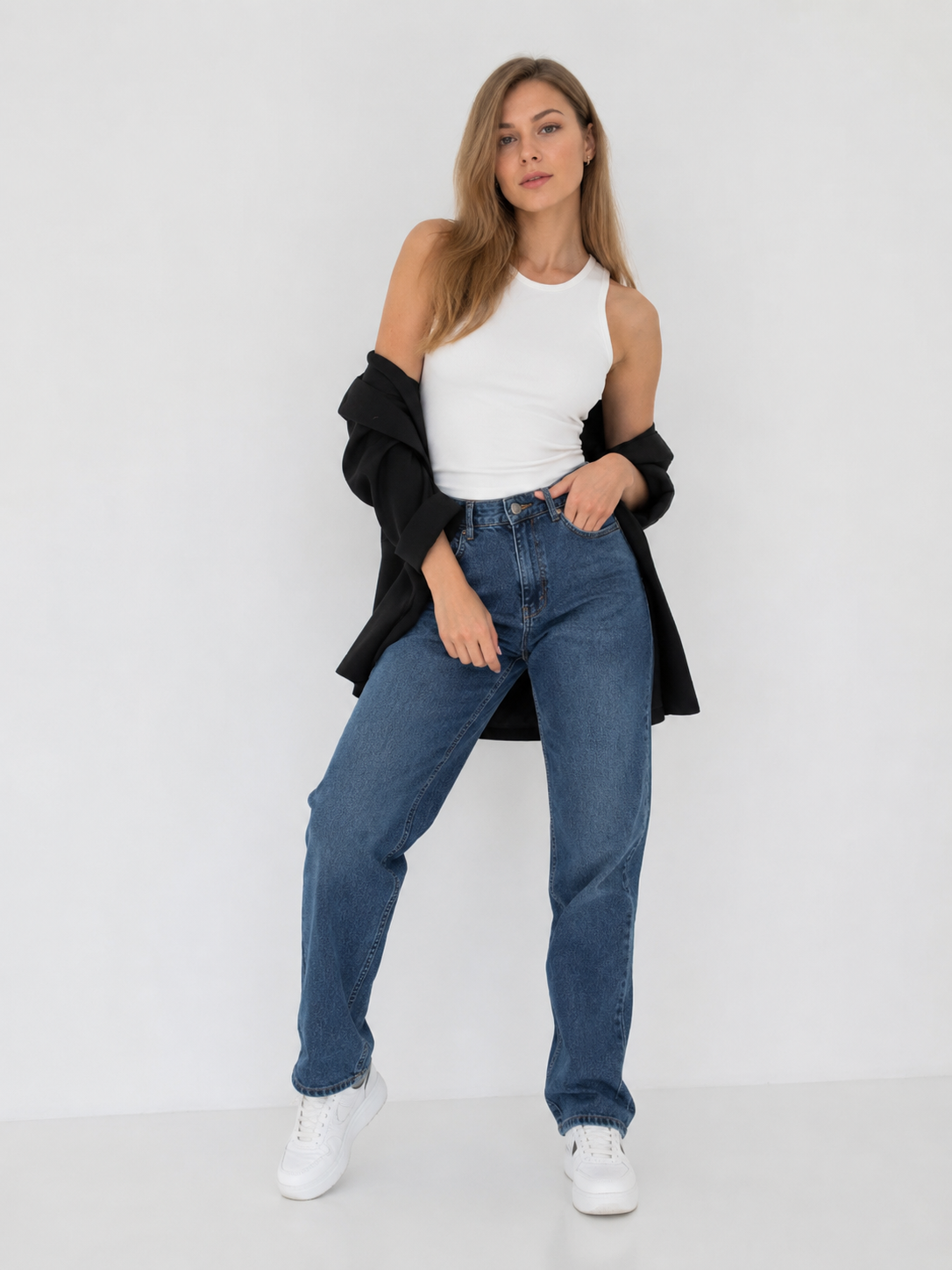 Джинсы женские H&M р. 40 Синий (0434429017)