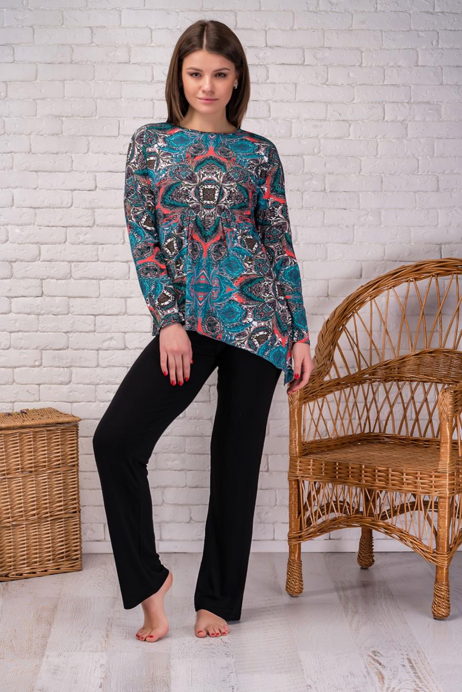 Комплект Lanett джемпер/брюки р. 42/S Бирюзовый (67953) Комплект Lanett джемпер/брюки р. 42/S Бирюзовый (67953)