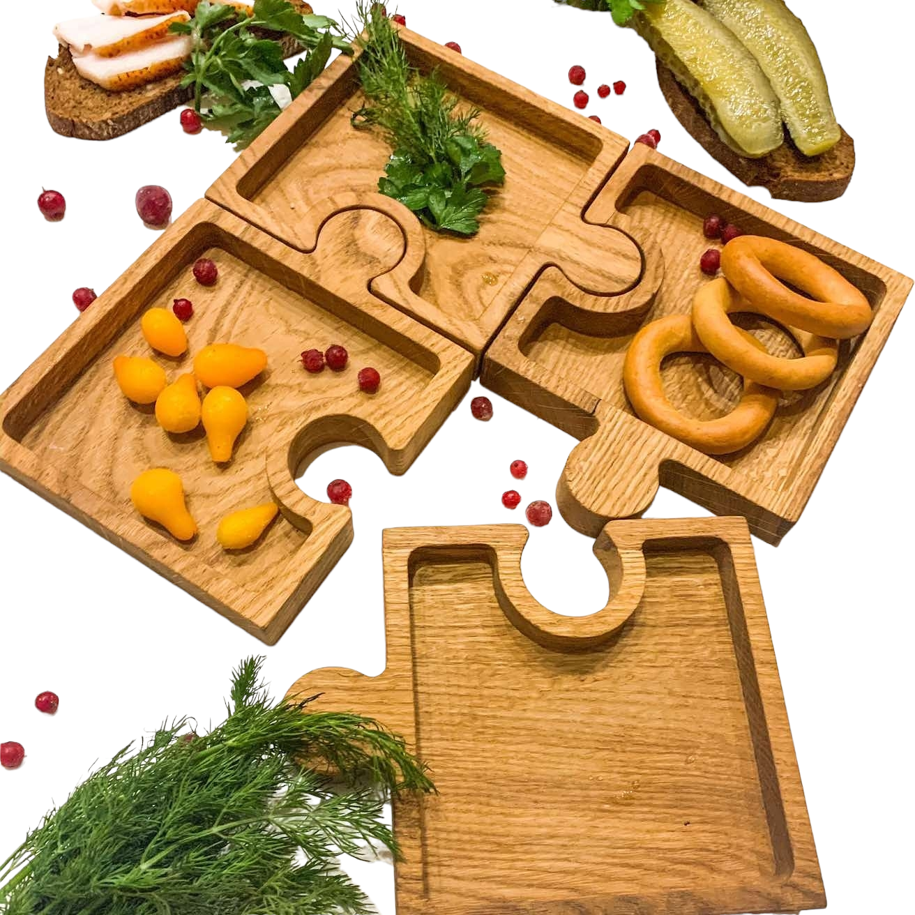 Менажница из дерева Пазл (МТС_006) - фото 2 Менажница из дерева Пазл (МТС_006) - фото 2