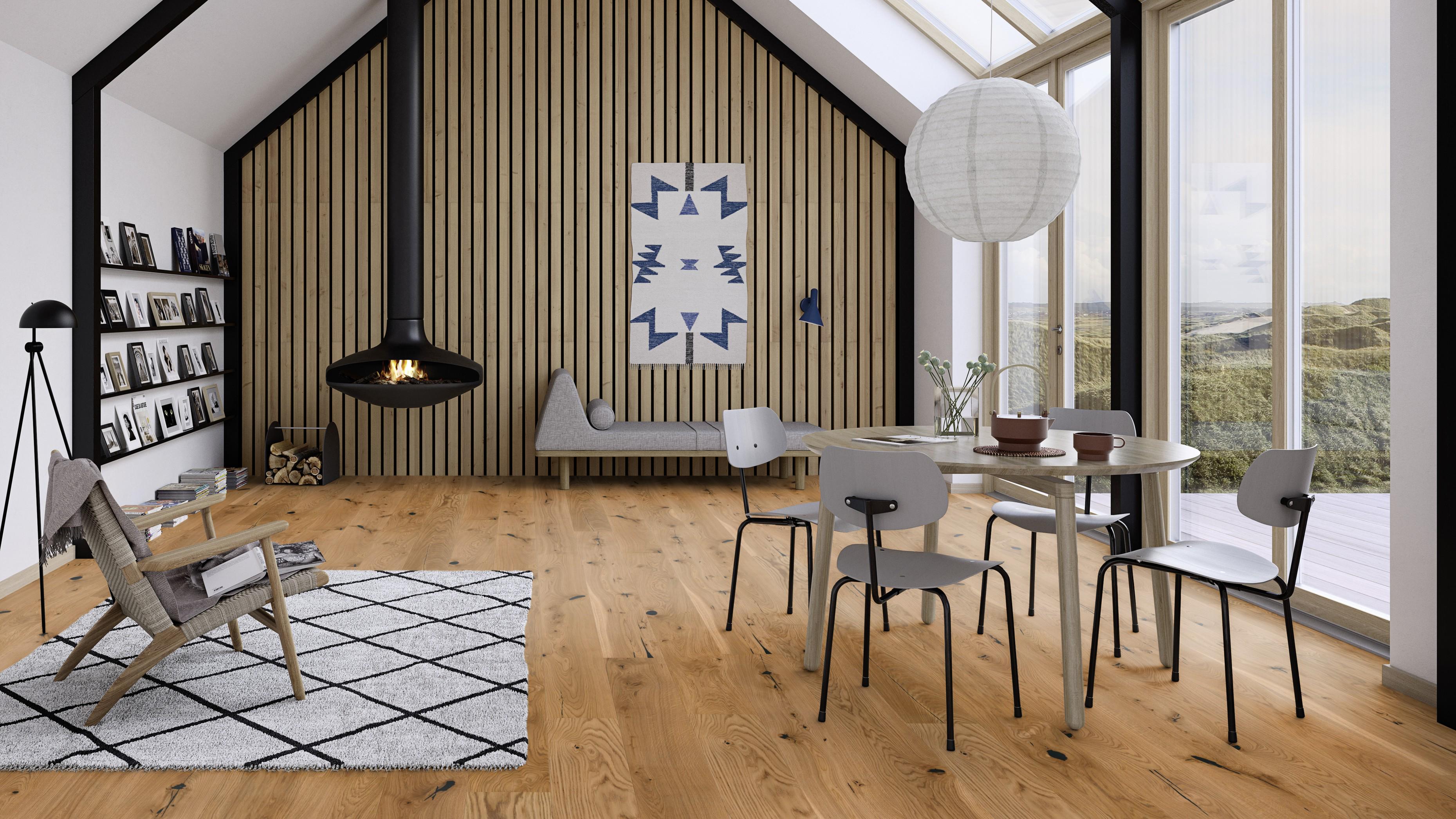 Паркетна дошка Floor`360 Дуб ESPRESSIVO 1-смугова Масло