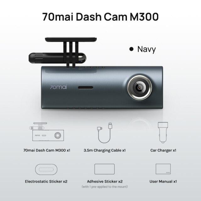 Відеореєстратор автомобільний 70mai Mi Dash Cam M300 Global управління зі смартфона Grey (12154343) - фото 3 Відеореєстратор автомобільний 70mai Mi Dash Cam M300 Global управління зі смартфона Grey (12154343) - фото 3