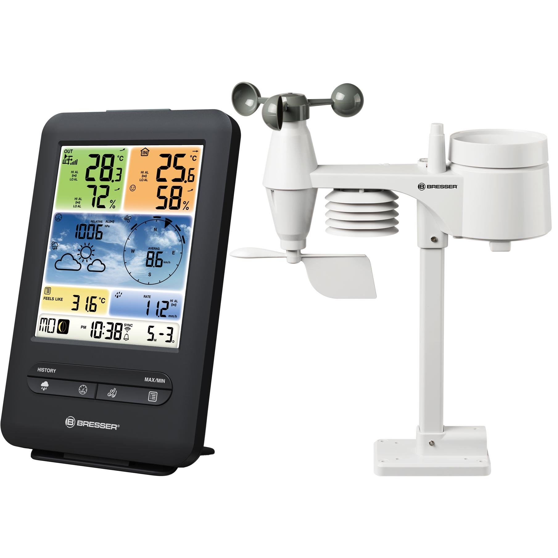 Метеостанція Bresser Weather Center 5in1 V WIFI Professional (7002585) - фото 2