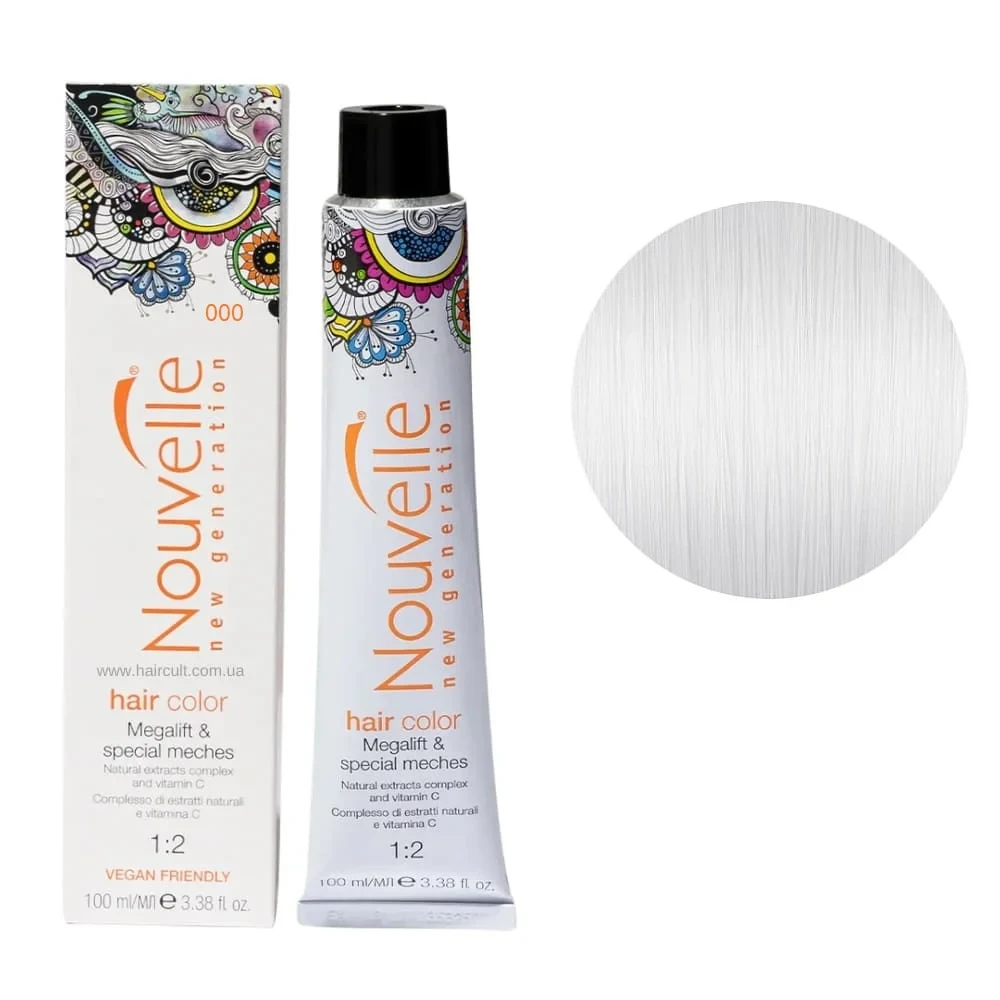 Краска для волос Nouvelle Hair Color 000 Самый светлый 100 мл Краска для волос Nouvelle Hair Color 000 Самый светлый 100 мл
