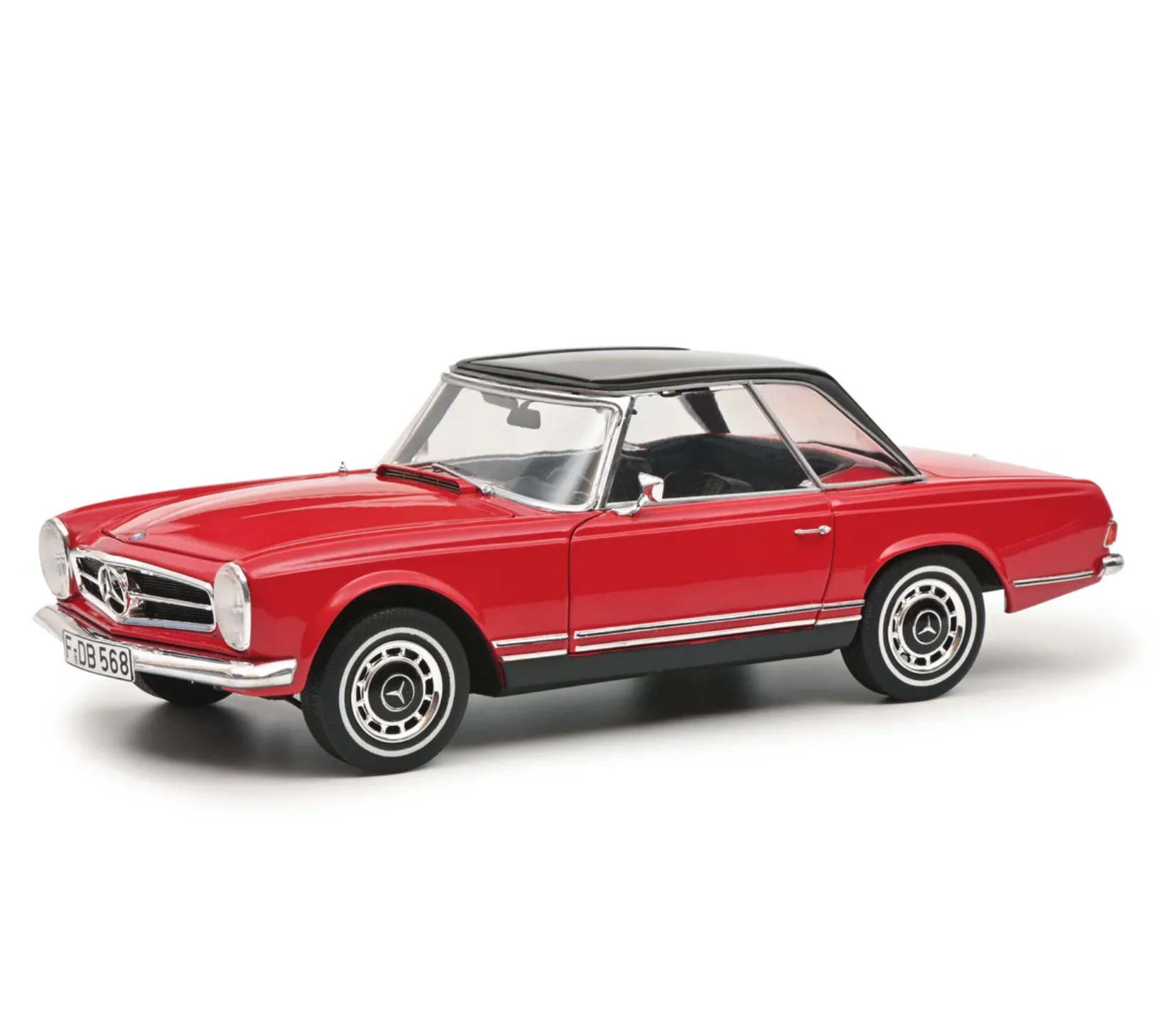 Модель автомобиля Schuco 1:18 Mercedes-Benz 280 SL W113 Pagode 1963 Red/Black (450035900)