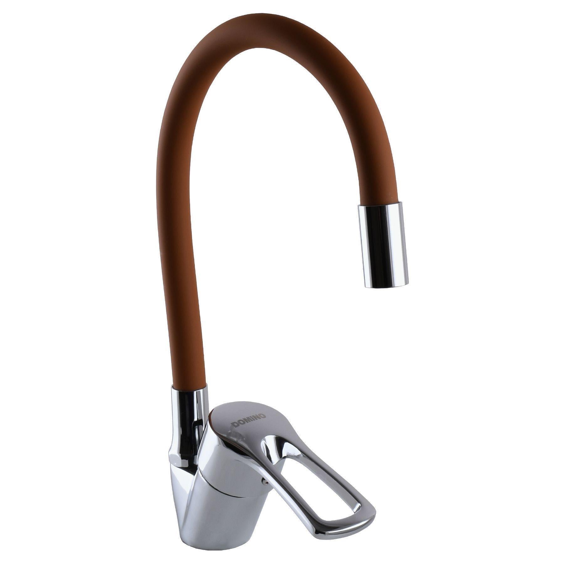 Смеситель для кухни с гибким изливом DOMINO SIRIUS DSV-203SLR-Brown Коричневый (20086)