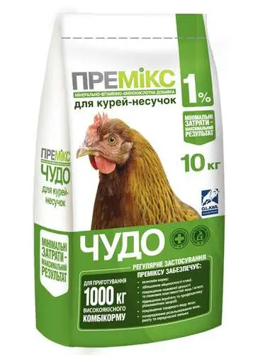 Корм Премікс O.L.KAR Чудо 1% для курей-несучок 10 кг (1291)