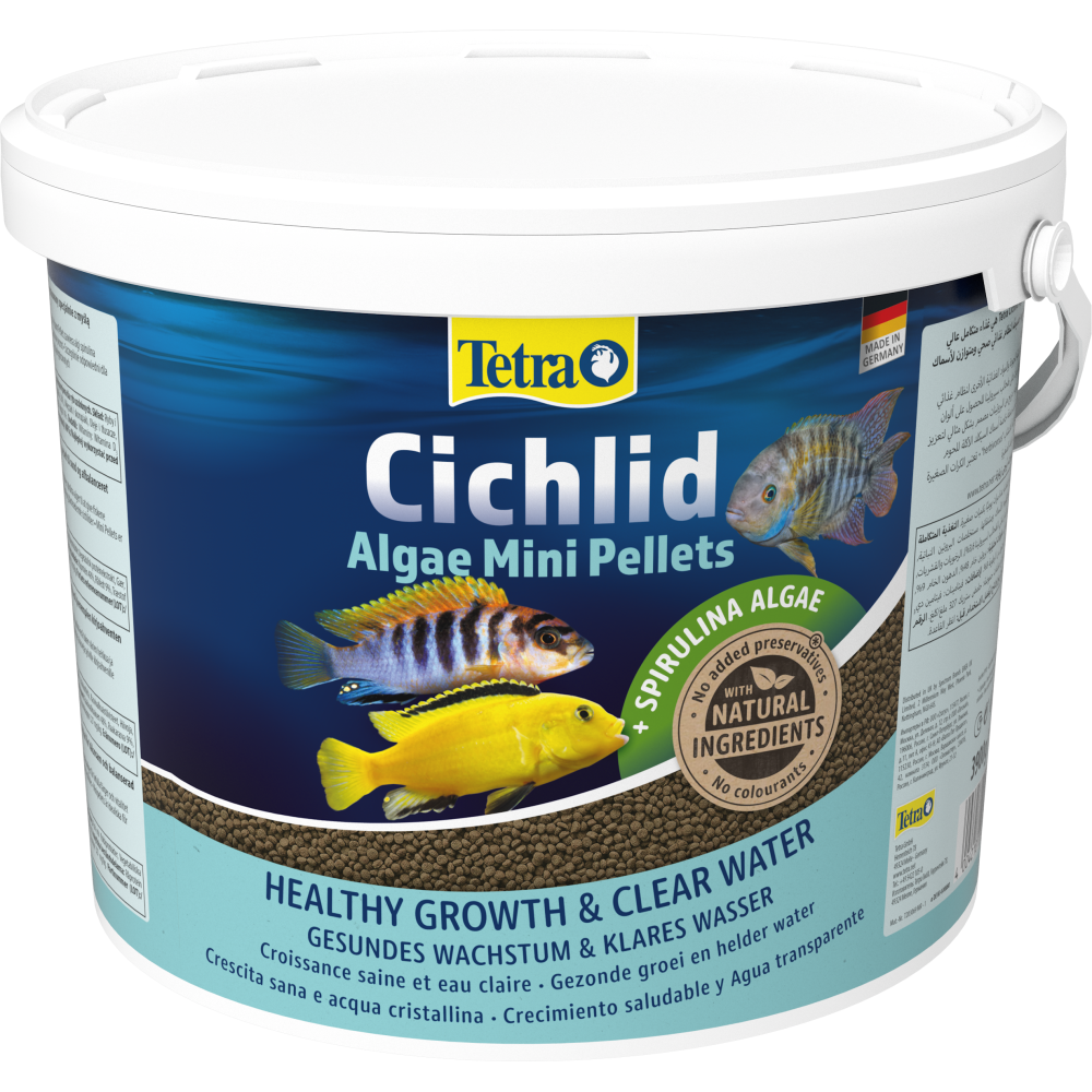 Корм Tetra Cichlid Algae Mini для аквариумных циллид гранулы 10 л 3,9 кг