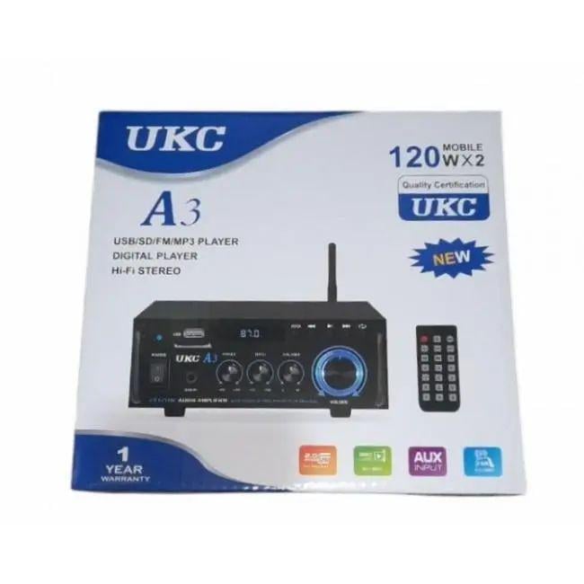 Стереопідсилювач 2 каналу 120 Вт на канал А3 USB/SD/FM/AUX із вбудованим FM-радіо (opt-104803)