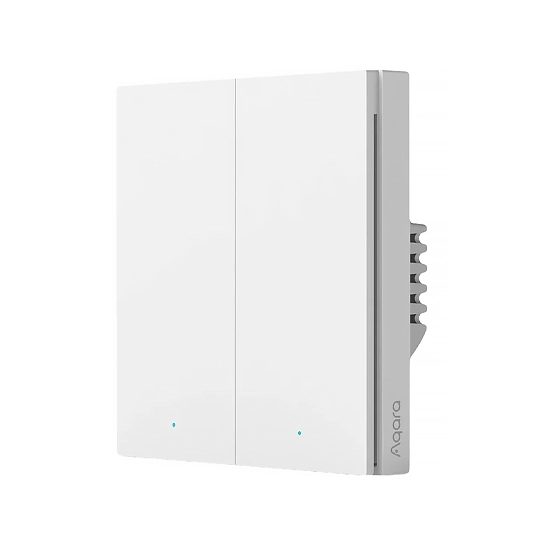 Умный выключатель EU Aqara Wall Switch H1 с нейтралью две клавиши (WS-EUK04)