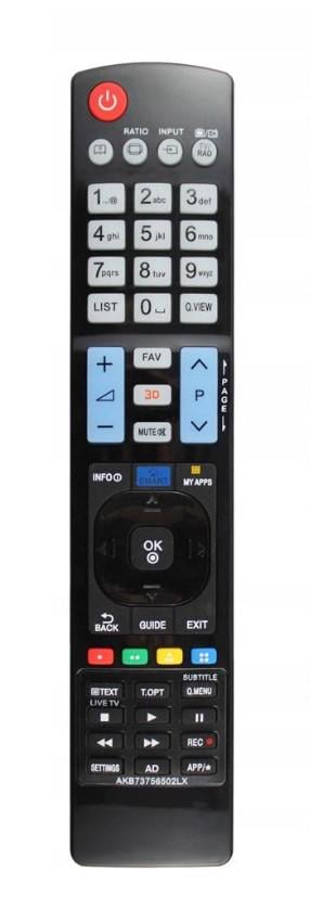 Пульт универсальный для телевизора LG akb73756502 smart+3d (09195)