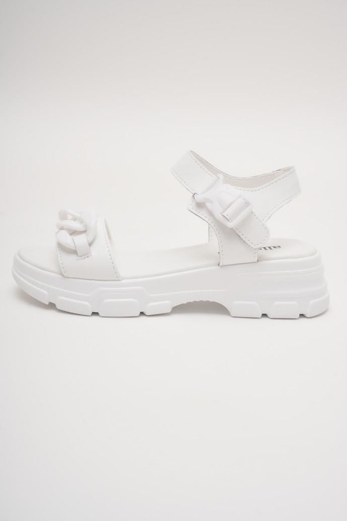 Босоніжки жіночі AllShoes шкіряні р. 40 Білий (168843)