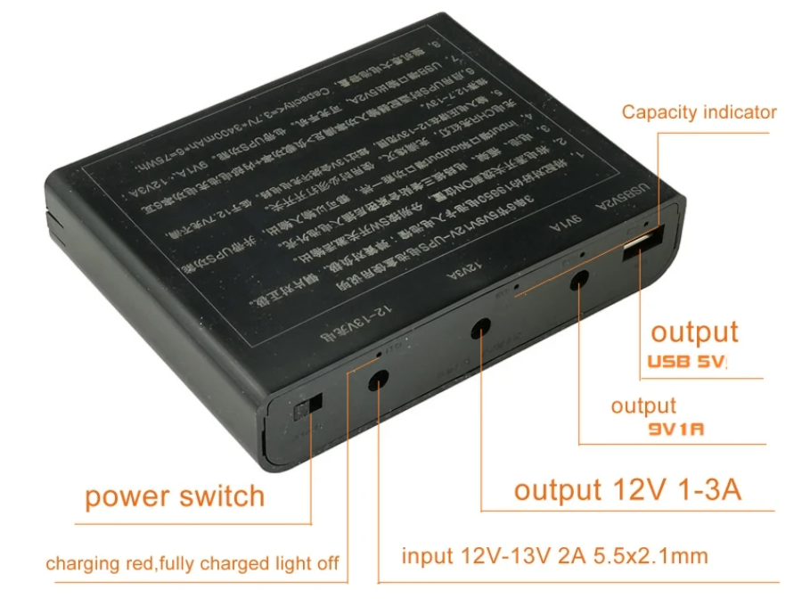 Джерело безперебійного живлення для роутера 5/9/12V 18000 mAh (150-64261) - фото 2