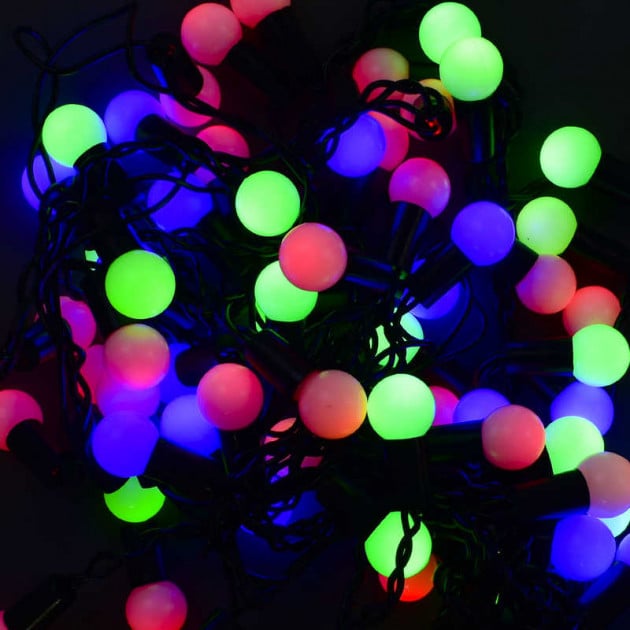 Гирлянда линейная RD-7105 80 LED шары 7 м Разноцветный