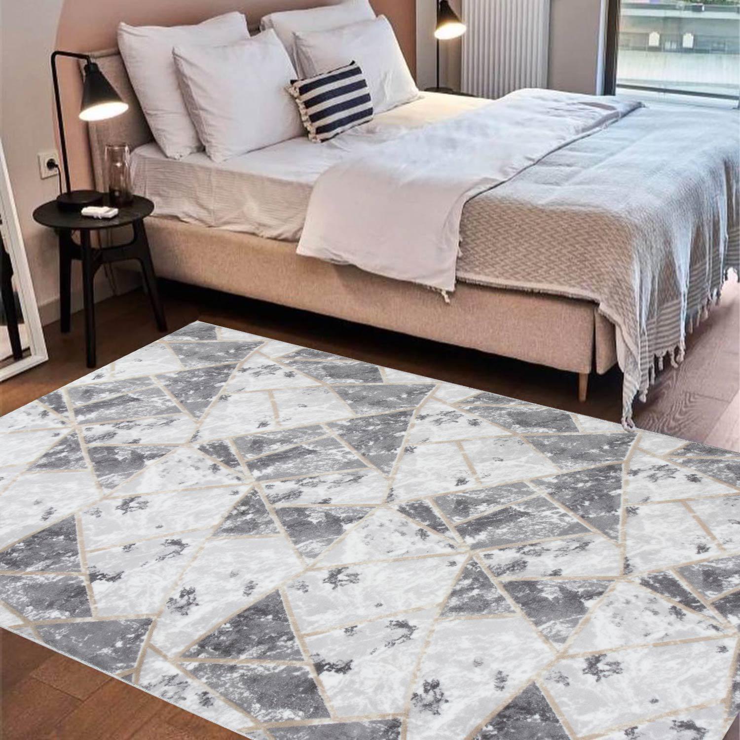 Ковер на силиконовой основе противоскользящий DAKARIA Soft Run 6031G 2x2 м Серый (00-00020762) - фото 5 Ковер на силиконовой основе противоскользящий DAKARIA Soft Run 6031G 2x2 м Серый (00-00020762) - фото 5