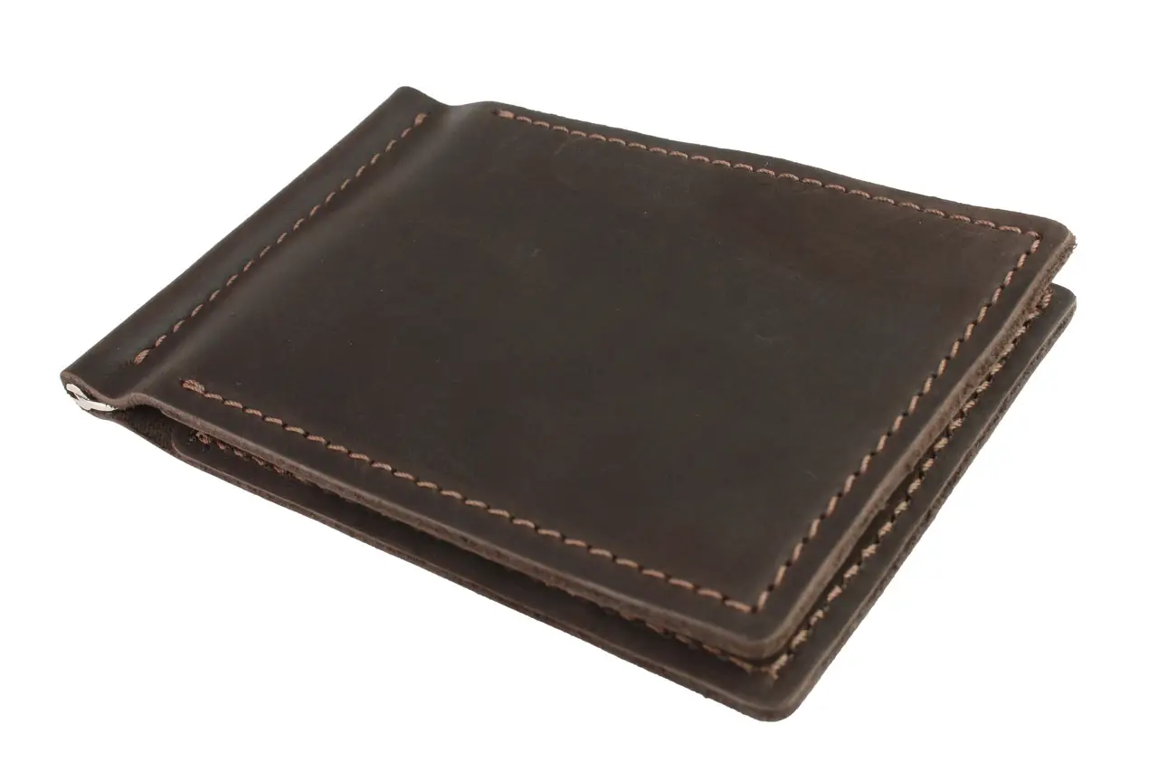 Кошелек FREESKIN с зажимом и монетницей Темно-коричневый - фото 5 Кошелек FREESKIN с зажимом и монетницей Темно-коричневый - фото 5