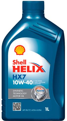 Масло SHELL Helix HX7 10W-40 моторное 1 л