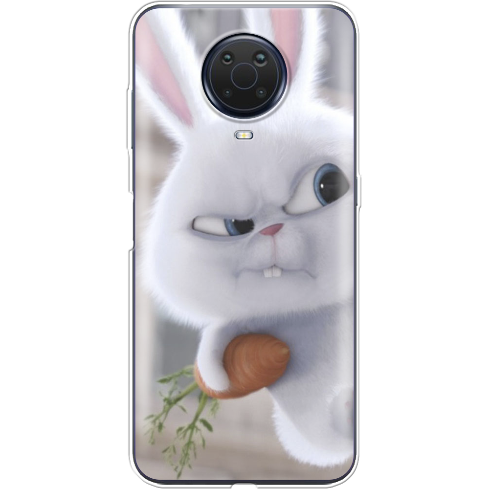 Чехол BoxFace Nokia G20 Rabbit Snowball Прозрачный силикон (42373-up1116-42373)