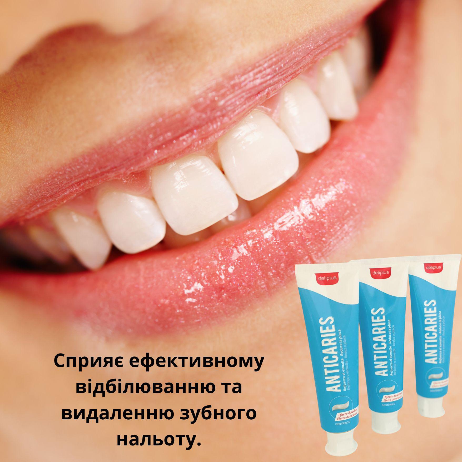 Зубная паста Deliplus Anticaries с мятой и фтором против кариеса100 мл - фото 3 Зубная паста Deliplus Anticaries с мятой и фтором против кариеса100 мл - фото 3