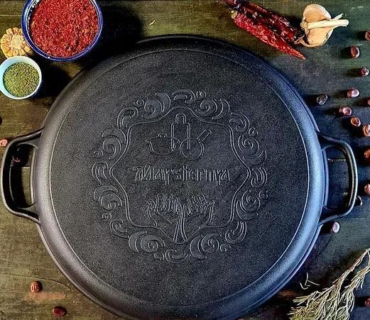 Котел чугунный туристический с крышкой-сковородом/плоским дном на открытом огне 18 л (2596433975) - фото 10 Котел чугунный туристический с крышкой-сковородом/плоским дном на открытом огне 18 л (2596433975) - фото 10