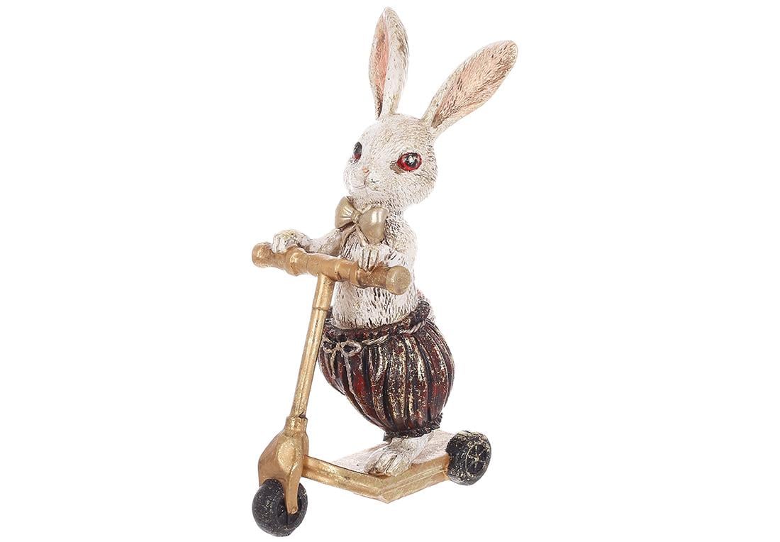 Статуэтка BonaDi Кролик-мальчик на самокате 15х9х25 см (419-311)