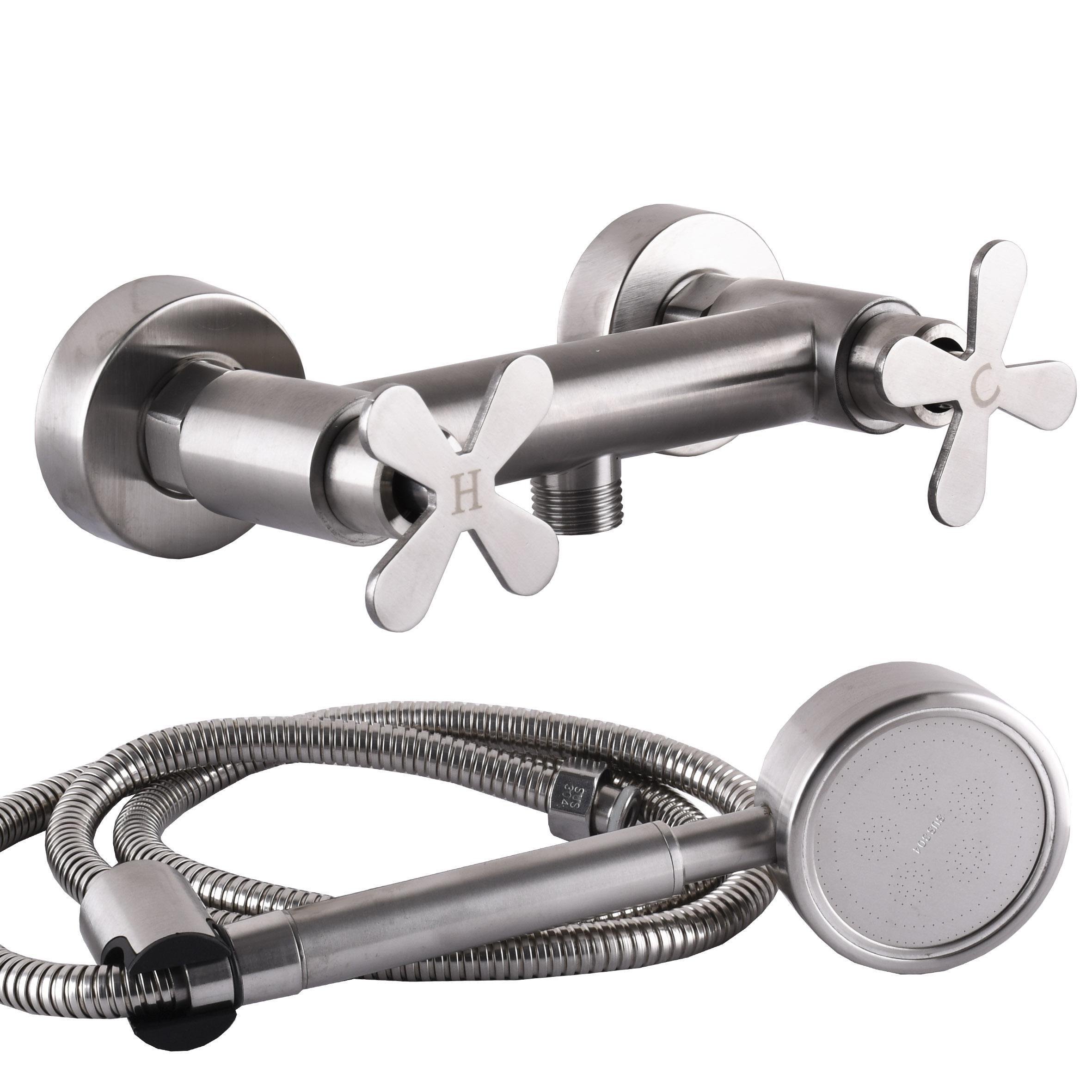 Смеситель для душа Globus Lux нержавеющая сталь Сатин (24971)