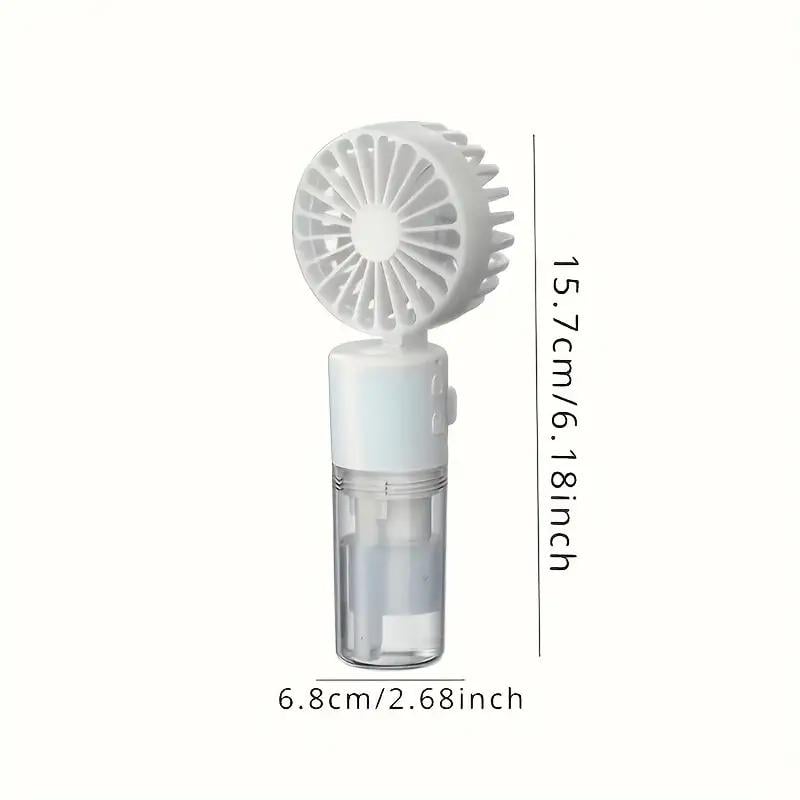 Вентилятор портативный Small fan ручной с распылением воды - фото 2