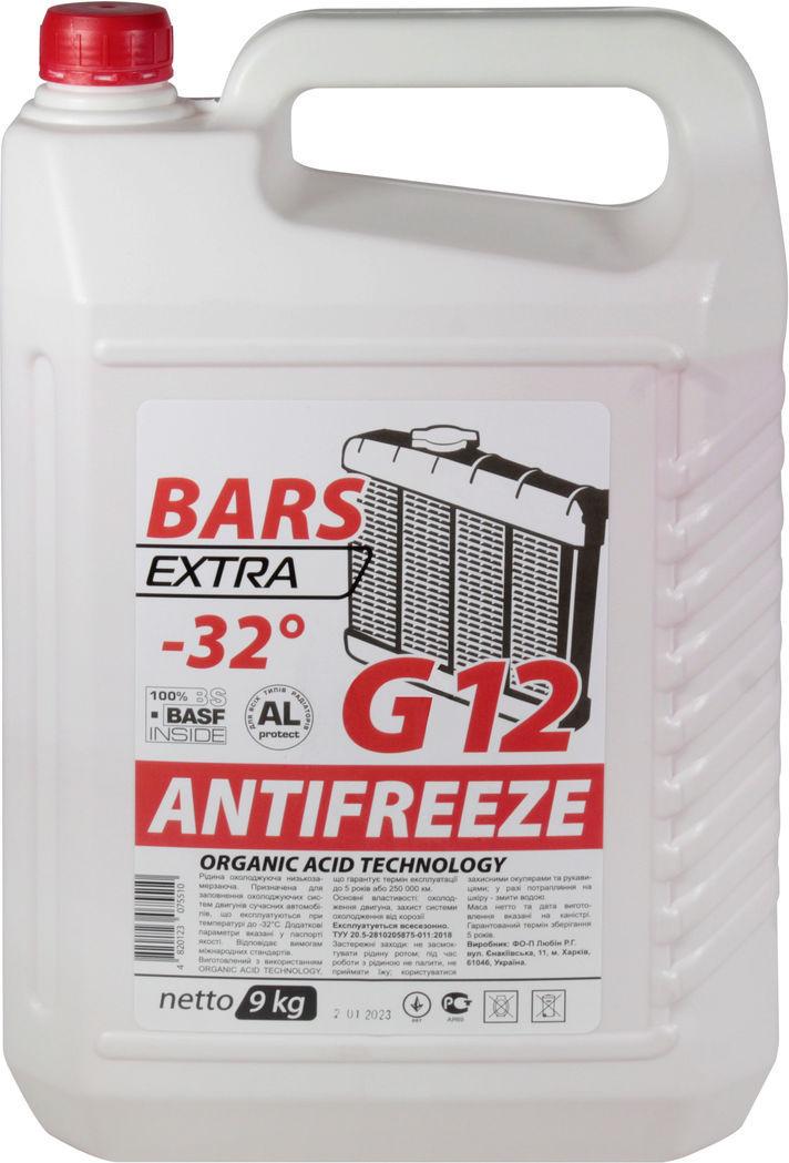 Антифриз Bars Extra G12 от -35 до +108 9 л Red (0101816)