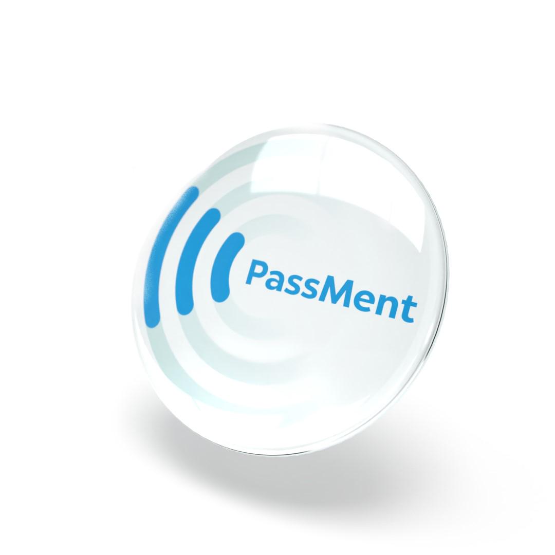 Наклейка бесконтактная PassMent с NFC чипом на телефон Белый