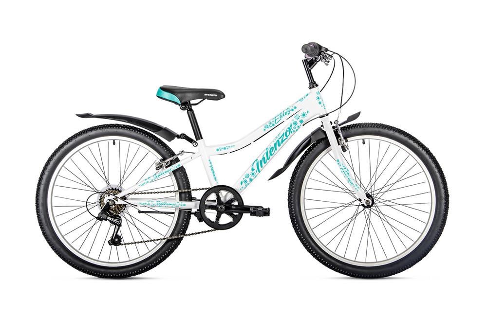 Велосипед для девочки 24 Intenzo Elite Lady Белый/Бирюзовый (ac7902da)